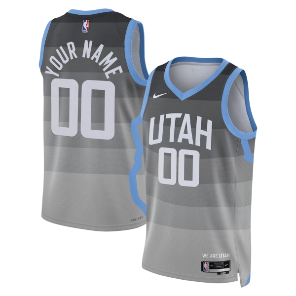 Utah Jazz Trikot Benutzerdefinierte Nike 2025-26 City Edition Grau Swingman - Herren Utah Jazz Trikot Benutzerdefinierte Nike 2025-26 City Edition Grau Swingman - Herren